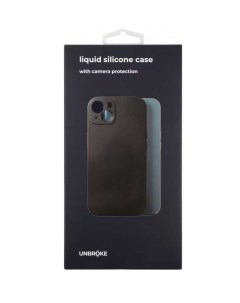 Чехол накладка liquid silicone case для Xiaomi POCO M4 Pro 5G Note 11T 5G черная Unbroke