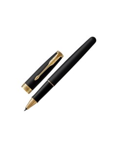 Ручка роллер Sonnet Core Matt Black GT корпус черный матовый лак позолоченные детали черная 1931518 Parker