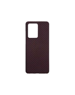 Чехол защитный для Samsung Galaxy S20 Ultra карбон матовый красный Barn&hollis