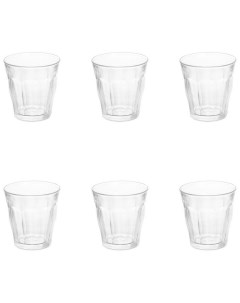 Набор стаканов французских PICARDIE прозрачные 6шт 310мл 1028AB06A0111 Duralex