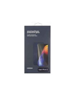 Стекло защитное для Apple iPhone 11 защита динамика Full Glue черная рамка Unbroke