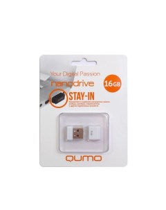 Флешка Nano 16GB White Qumo