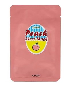 Маска для лица тканевая йогуртная Peach Yogurt Sheet Mask 23гр A'pieu