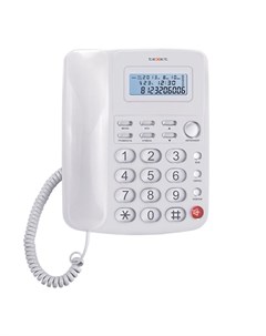 Телефон проводной TX 250 White Texet