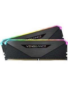 Память оперативная DDR4 Vengeance RGB RT 16Gb 2x8Gb 4000MHz pc 32000 black CMN16GX4M2Z4000C18 Corsair