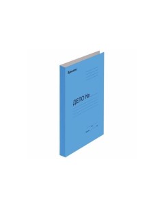 Скоросшиватель картонный мелованный гарантированная плотность 360 г м2 синий до 200 листов 121518 50 Brauberg