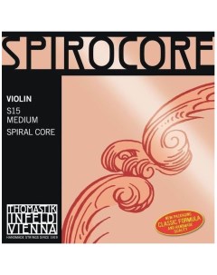 Комплект струн для скрипки S15 Spirocore 4 4 среднее натяжение Thomastik