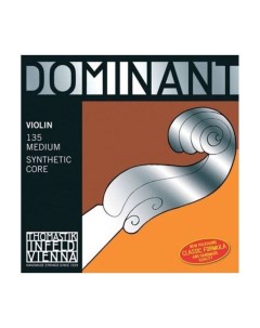 Комплект струн для скрипки 135 Dominant размером 4 4 среднее натяжение Thomastik