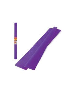 Цветная бумага крепированная плотная растяжение до 45 32 г м2 рулон фиолетовая 50х250 см 126533 10 ш Brauberg