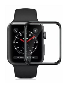 Стекло защитное Apple Watch s4 s5 40 mm Full screen 3D черный УТ000021855 Red line