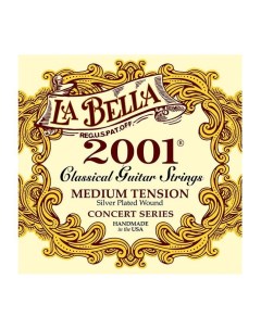 Струны 2001M 2001 Medium нейлон для классической гитары La bella