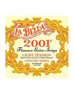 Струны 2001FL Flamenco Light для фламенко гитары посеребр La bella