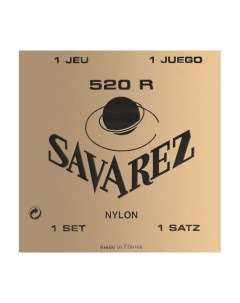 Струны 520R Carte Rouge нейлон для классической гитары Savarez