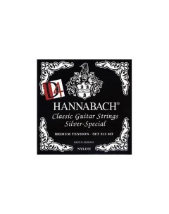 Струны 815MTDURABLE Black SILVER SPECIAL нейлон для классической гитары Hannabach