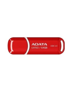 Флешка UV150 64Gb AUV150 64G RRD USB3 1 Red Adata