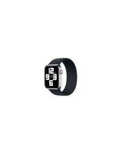 Ремешок нейлоновый плетёный для Apple Watch 42 44 45 S M 2шт чёрный Vlp