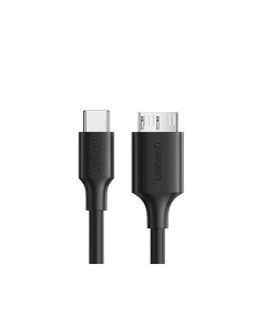 Кабель US312 20103 Micro USB 3 0 To USB C 3 1 3A 1 м черный Ugreen