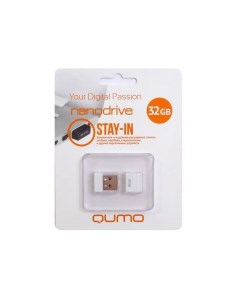 Флешка USB 2 0 32GB NANO QM32GUD NANO W White Qumo