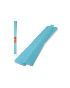 Цветная бумага крепированная плотная растяжение до 45 32 г м2 рулон голубая 50х250 см 126534 10 шт Brauberg