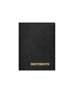 Обложка для автодокументов экокожа DOCUMENTS черная Staff