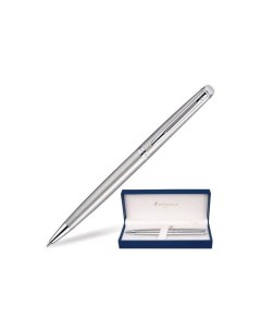 Ручка подарочная шариковая Hemisphere Stainless Steel CT серебристый корпус палладиевое покрытие син Waterman