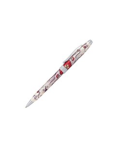 Ручка подарочная шариковая Botanica Красная колибри лак латунь хром черная AT0642 3 Cross