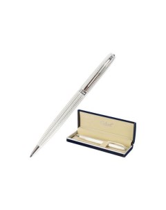 Ручка подарочная шариковая Royal Platinum корпус серебристый хромированные детали пишущий узел 0 7 м Галант