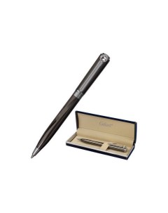 Ручка подарочная шариковая VITRUM корпус оружейный металл детали золотистые узел 0 7 мм синяя 143504 Галант