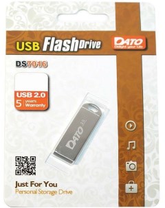 Флешка 64Gb DS7016 DS7016 64G USB2 0 серебристый Dato