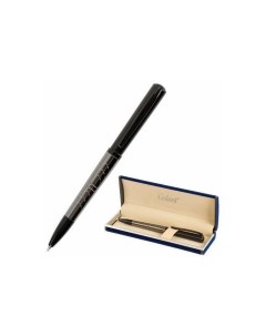 Ручка подарочная шариковая PUNCTUM корпус черный оружейный металл детали черные узел 0 7 мм синяя 14 Галант