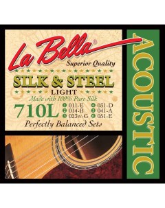 Струны 710L 710L шелк и сталь для акустической гитары La bella