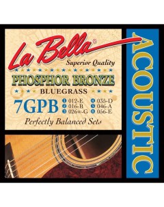 Струны 7GPB 12 56 для акустической гитары La bella