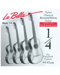 Струны FG114 для уменьшенной классической 1 4 гитары La bella