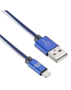 Кабель USB A m Lightning m 1 2м синий Digma