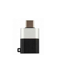 Адаптер переходник Jumper MicroUSB Type C до 3А черно серебристый Red line