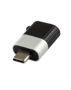 Адаптер переходник Jumper USB Type C до 3А черно серебристый Red line