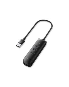 Хаб CM416 10915 USB 3 0 4 Port Hub провода 25 см черный Ugreen