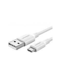 Кабель US289 60141 USB 2 0 A to Micro USB Cable Nickel Plating 1м белый Ugreen