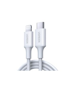 Кабель US171 60746 USB C to Lightning Cable M M Nickel Plating ABS Shell 0 25м белый Ugreen