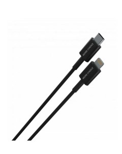 Кабель K71Si TPE 2м Smart USB 2 4A PD 30W быстрая зарядка для Apple 8 pin Type C черный More choice