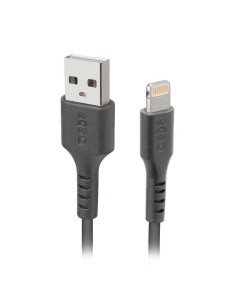 Дата кабель USB Lightning 1м черный Sbs