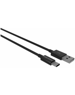 Дата кабель USB 2 1A для Type C K24a TPE 1м Black More choice