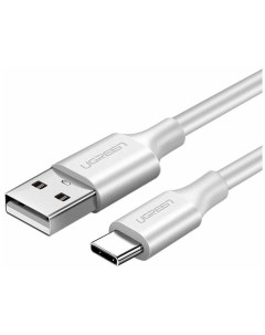 Кабель US287 60121 USB A 2 0 to USB C Cable Nickel Plating 1 м белый Ugreen