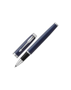 Ручка роллер IM Core Matte Blue CT корпус темно синий лак хромированные детали черная 1931661 Parker