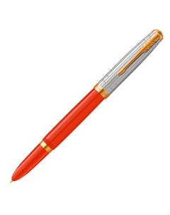 Ручка перьев 51 Premium CW2169071 Red Rage GT F сталь нержавеющая подар кор Parker
