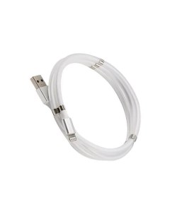 Дата кабель MB USB Lightning белый скручивание на магнитах УТ000021320 Mobility