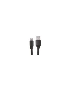 Дата кабель Плоский USB 8 pin для Apple 2A черный УТ000023596 Red line