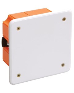 Коробка распаячная CП 92х92х45 IP20 КМ41022 для полых стен с саморезами пластиковые лапки с крышкой  Iek