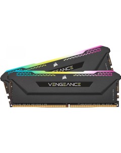 Память оперативная DDR4 Vengeance RGB Pro 32Gb 2x16Gb 3200MHz pc 25600 black CMH32GX4M2E3200C16 Corsair