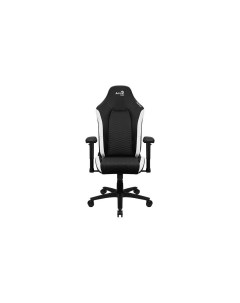Кресло игровое Crown Leatherette Black White 4711099471201 Aerocool